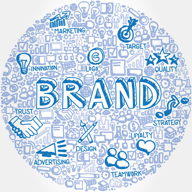 矢量插图图标集合与品牌概念图片下载