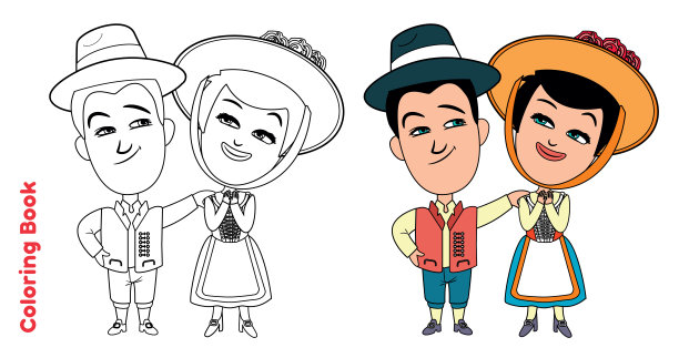 涂色书和瑞士人图片下载