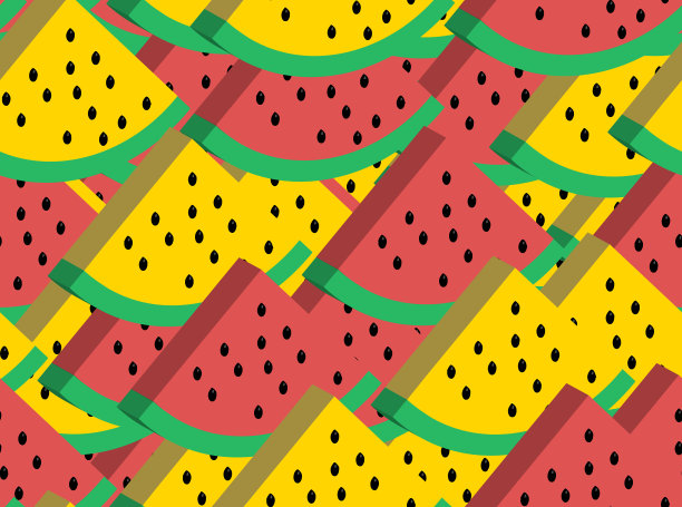 西瓜的背景。(无缝)图片下载