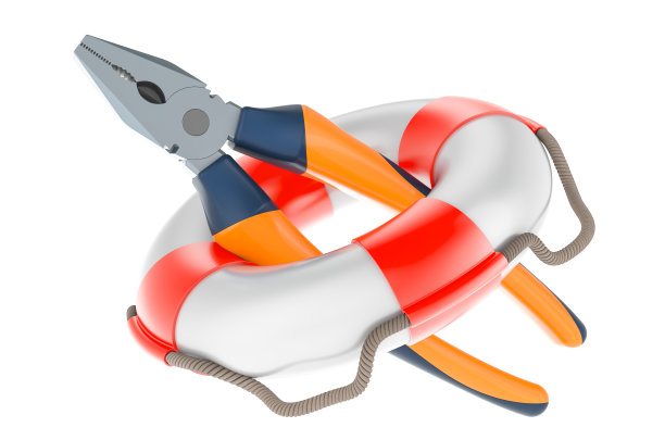 救生带内的钳子，3D渲染图片下载