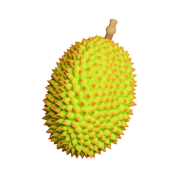 榴莲是泰国水果。三维渲染图片下载