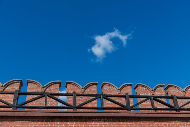 图拉克里姆林宫红砖墙图片下载