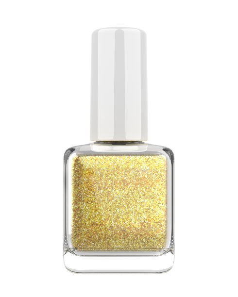 空白亮粉指甲油瓶。图片下载