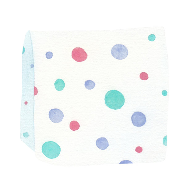 衣服。床单毛巾。白色背景水彩插图。手绘。的明信片图片下载