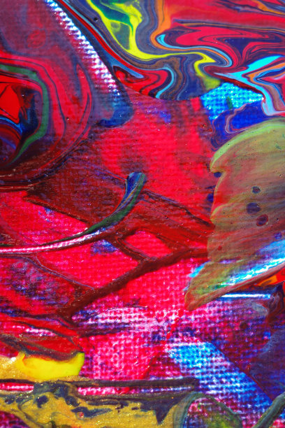 丙烯酸流动绘画的细节图片下载