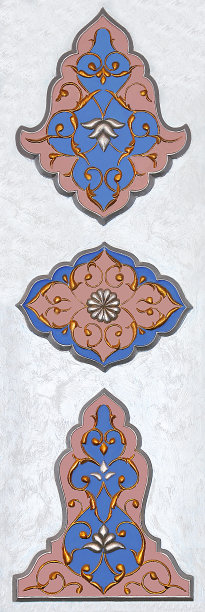 东方建筑，色彩斑斓。图片下载