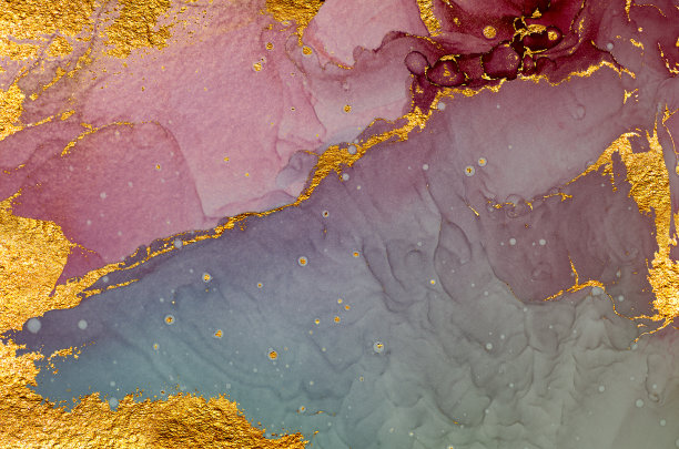 海贝。金大理石。图片下载