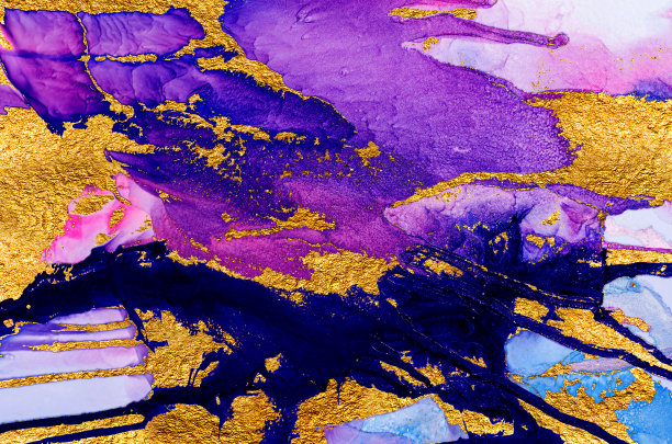 海贝。金大理石。图片下载