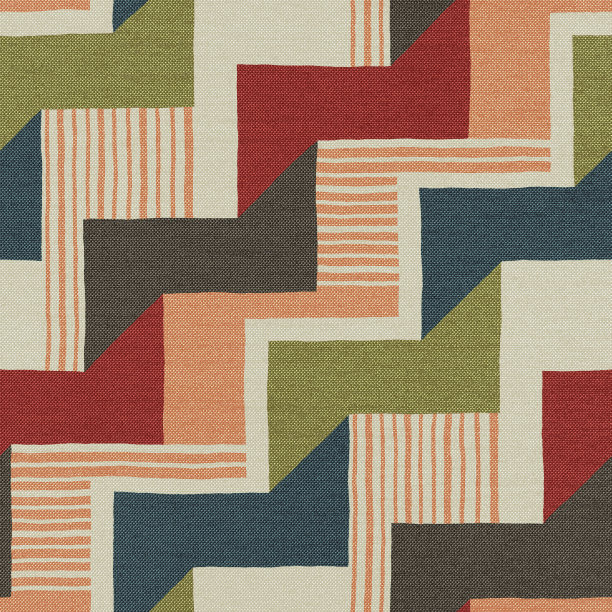 地毯无缝纹理与民族图案，织物纹理，grunge背景，波西米亚风格的图案，3d插图图片下载