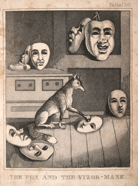 《狐狸与维佐》、《面具》、《伊索寓言》或《伊索寓言》图片下载