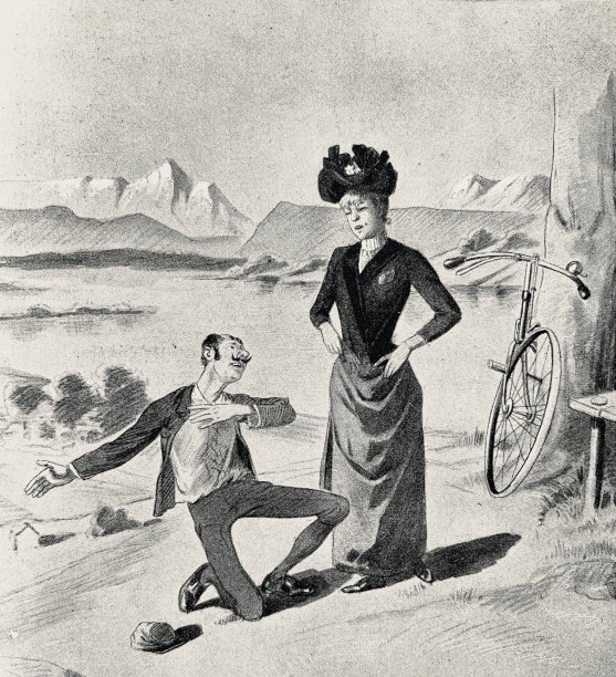 一个跪着和一个女人说话的男人图片下载