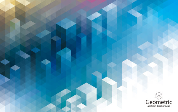 几何城市建筑抽象背景。图片下载