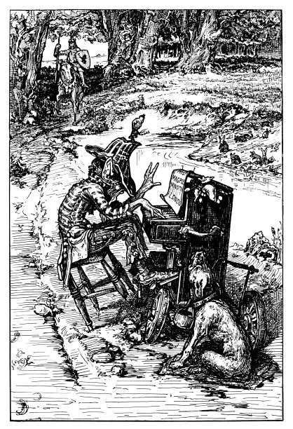 来自儿童读物:街头艺术家的Archie MacGregor的古董新艺术插画图片下载