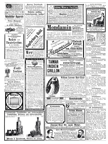 1887年刊登在德国杂志上的广告，包括库普费伯格起泡酒图片下载