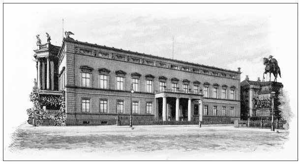 柏林和德国的古董旅行照片:老皇帝威廉的宫殿图片下载