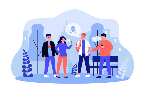 青少年阻止朋友抽矢量插图图片下载