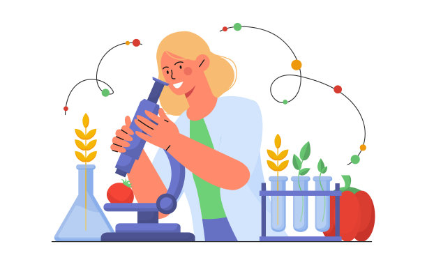 妇女研究蔬菜矢量概念图片下载