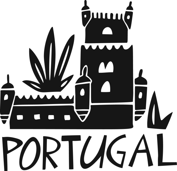 手绘葡萄牙旅行的象征图片下载