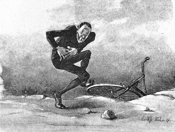 这里很疼，一个骑自行车出事故的老人图片下载