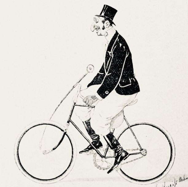 资深自行车手，侧视图图片下载