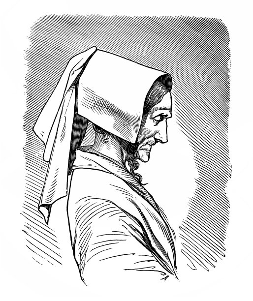 戴软帽的老妇人图片下载