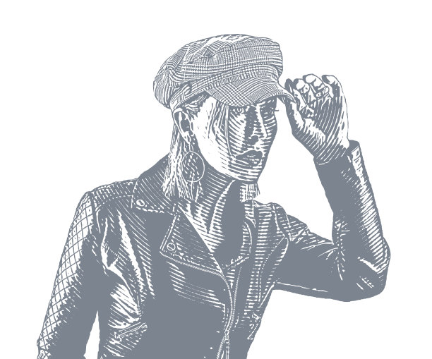 一个时尚的成年女人的肖像图片下载