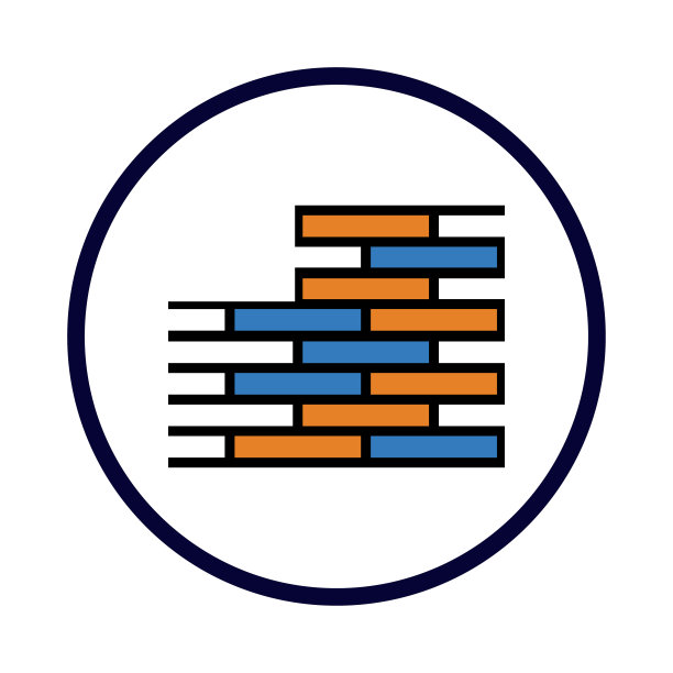 建筑、施工、砌砖、建筑墙施工图标图片下载