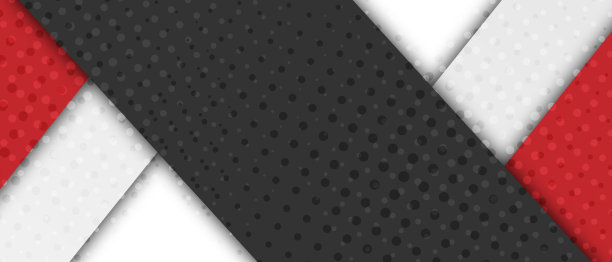 白色，红色和黑色的抽象背景横幅图片下载