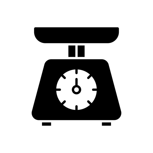 厨房规模图标矢量设计模板在白色背景图片下载