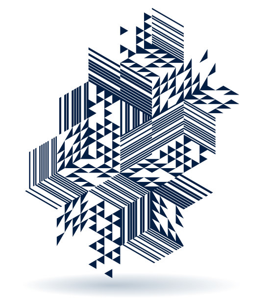 等长三维立方体矢量抽象背景，几何抽象艺术现代建筑城市建筑主题，立方体形状和形式构成低多边形风格。图片下载