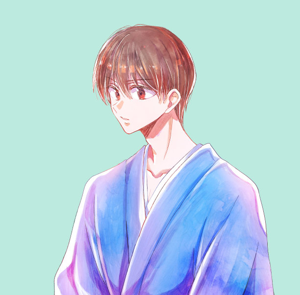 穿着和服的帅哥图片下载