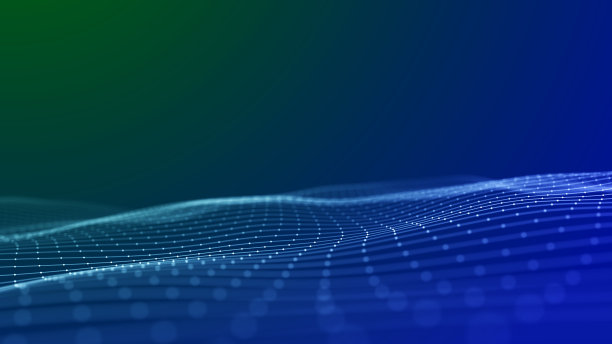 波浪线粒子技术背景图片下载