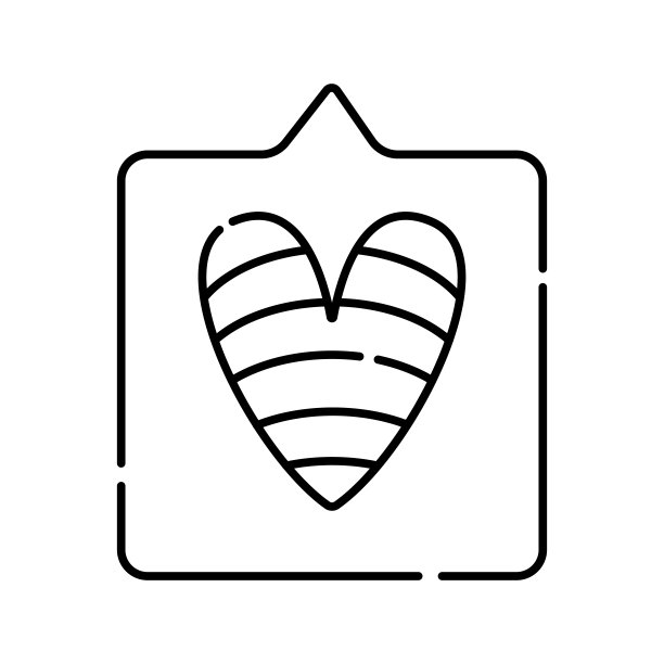 爱的信息标志线图标图片下载