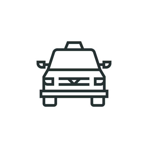 出租车线图标图片下载