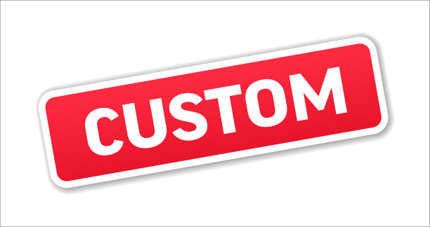 自定义-邮票，旗帜，标签，按钮模板。向量股票插图图片下载