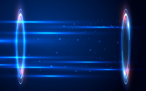 传送门和全息图的未来技术背景图片下载