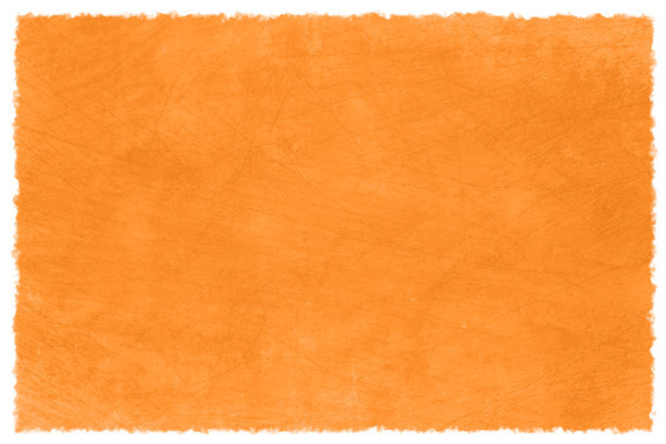 明亮的充满活力的橙色乡村万圣节或秋天的主题框架背景像一个粉刷墙，是空的空白，纹理和凹凸不平的边缘图片下载