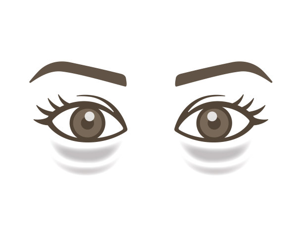 黑眼圈的插图。图片下载