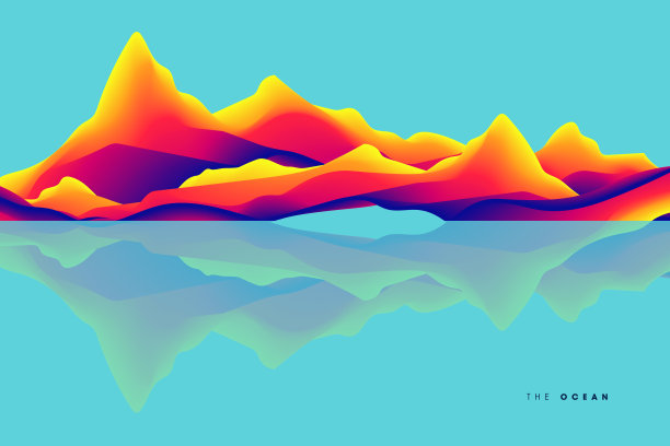 丰富多彩的抽象背景。动态效果。图片下载