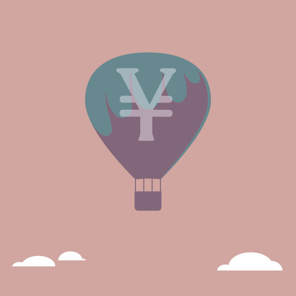 矢量画的热气球。图片下载