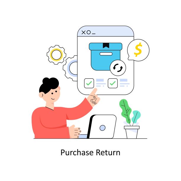 购买返回平面风格设计矢量插图。股票插图图片下载