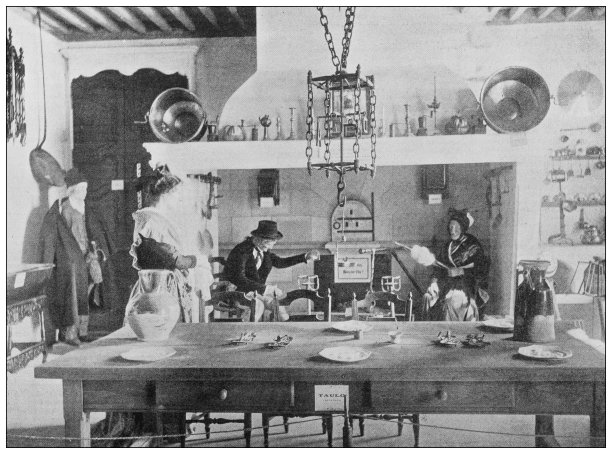 古董照片:家里的室内图片下载