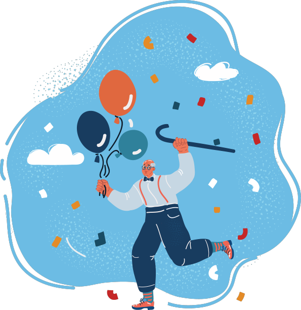 老卡通人跳舞和图片下载