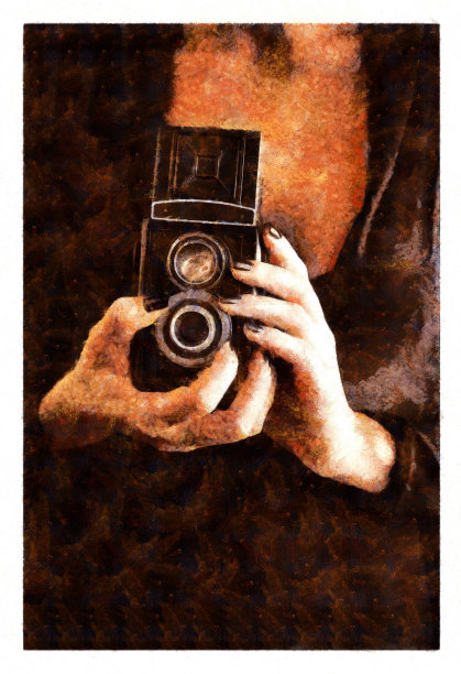 老式相机摄影师-数字操作图片下载