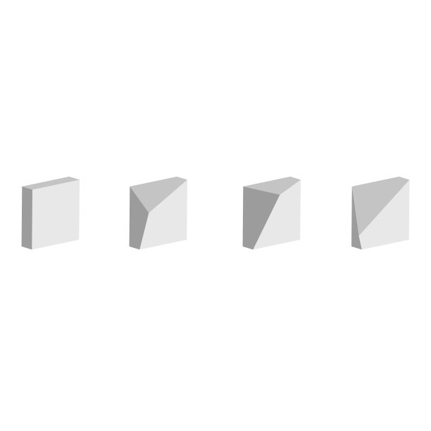 一组几何形状，柏拉图立体图片下载