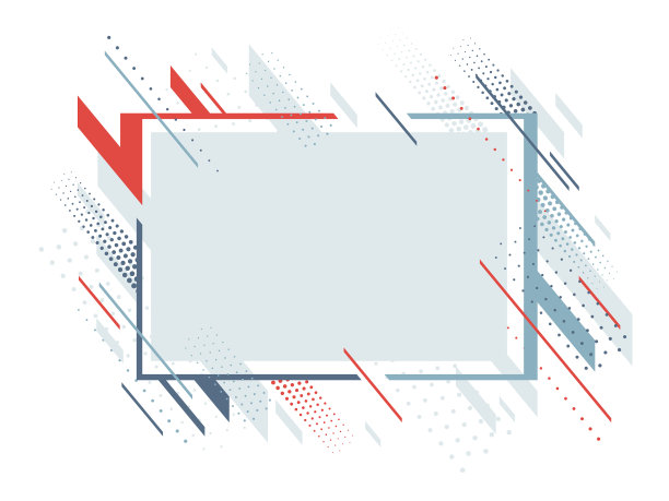 具有不同元素的艺术色彩框架图片下载