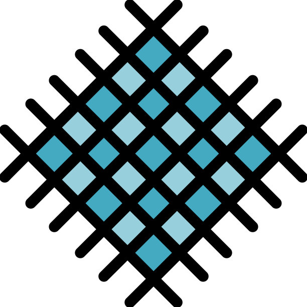 金属网图标颜色轮廓图片下载