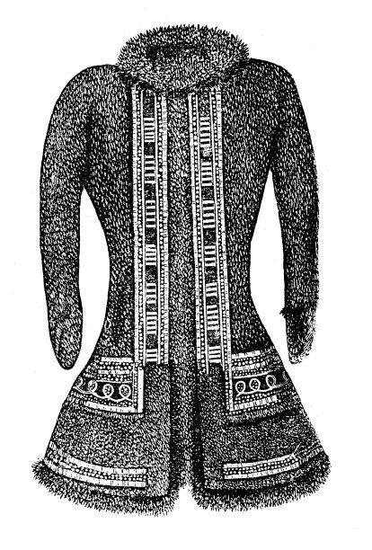 古董插图，民族志和土著文化:中亚，华丽的通古斯服装图片下载