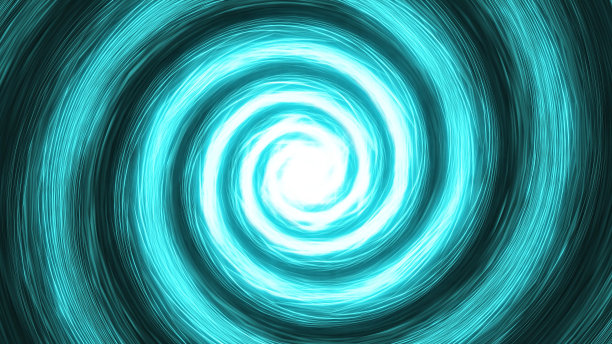 4k圆形灯光抽象背景的彩色漩涡概念图片下载