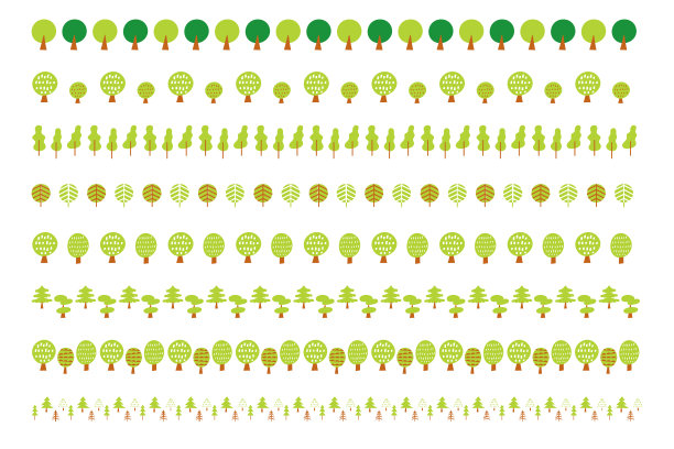可爱和简单的斯堪的纳维亚风格的木直纹。矢量插图集图片下载